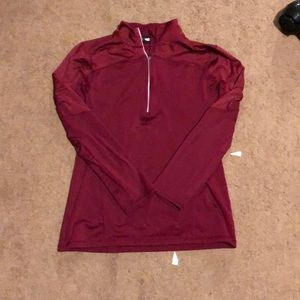 Quarter zip up insulated long sleeve shirt